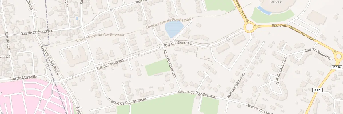 Plan du 14 All du Nivernais à Cusset