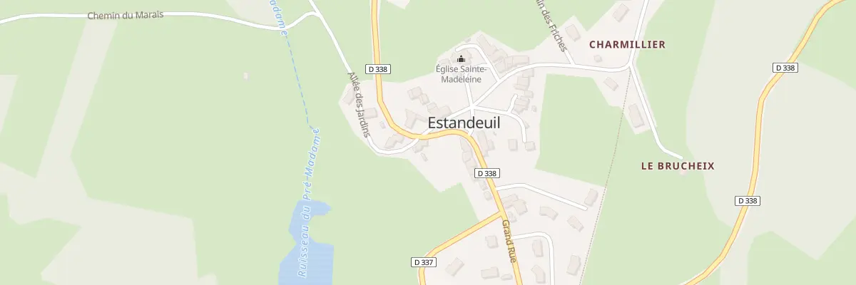 Plan du 5021 Bourg d’Estandeuil à Estandeuil