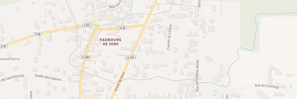 Plan du 1 Che du Cloitre à Traînel