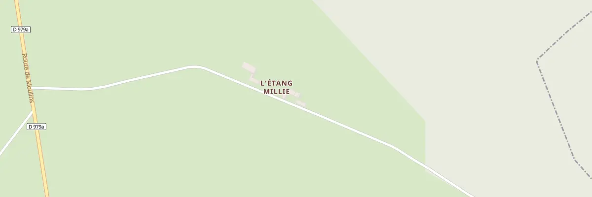Plan du 3 L’Étang Millié à Toury-Lurcy
