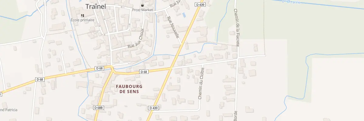 Plan du 13 Rte de Sens à Traînel
