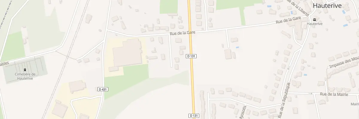 Plan du 24 Rue de la Gare à Hauterive