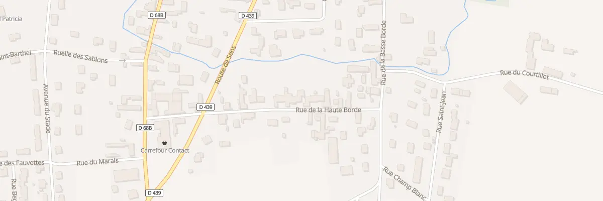 Plan du 17 Rue de la Haute Borde à Traînel