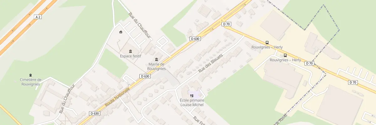 Plan du 25 Rue des Bleuets à Rouvignies