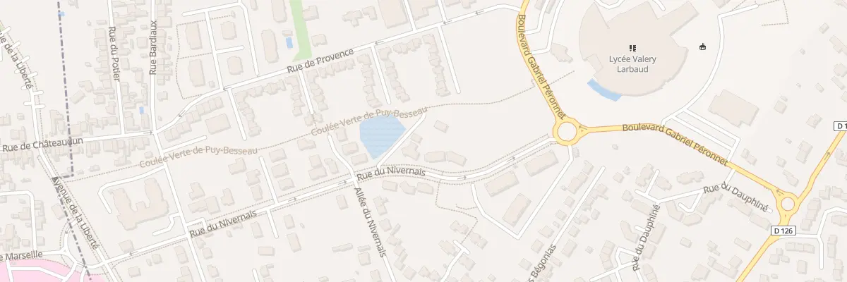 Plan du 8 Imp du Nivernais à Cusset