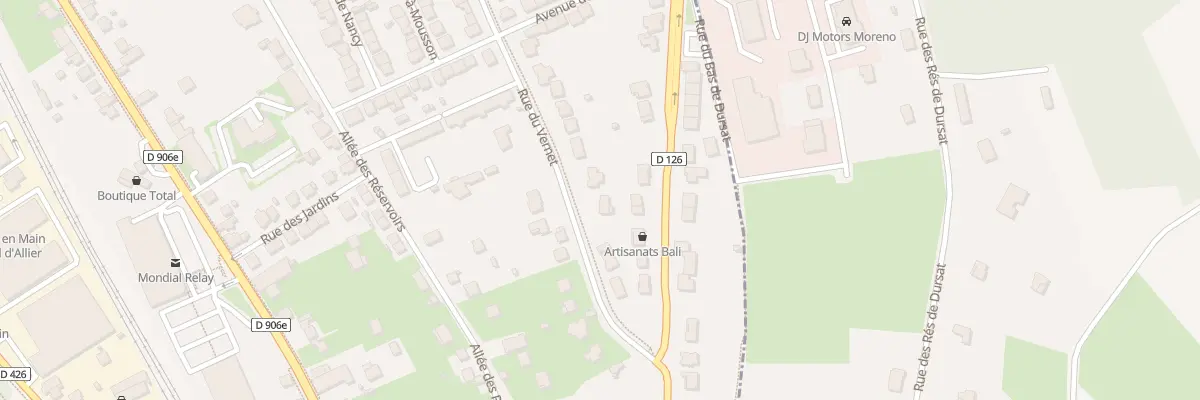 Plan du 75 Rue du Vernet à Vichy