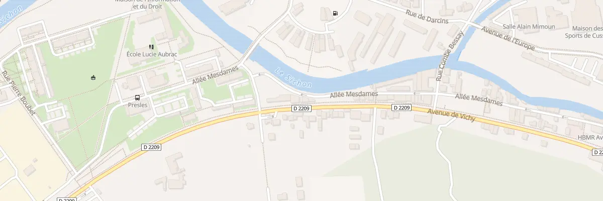 Plan du 100 Av de Vichy à Cusset