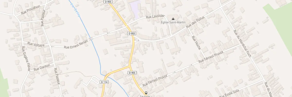 Plan du 2 Rue des Poilus à Saulzoir