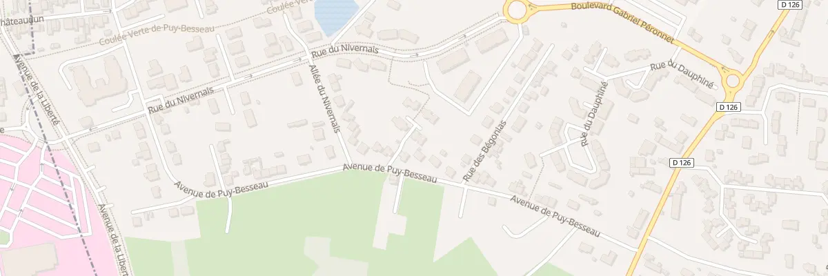 Plan du 4 All du Périgord à Cusset