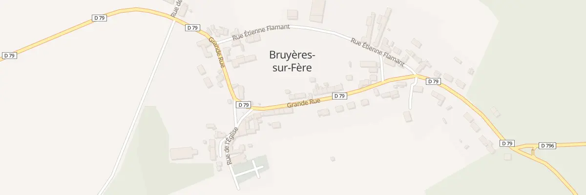 Plan du 35 Gr Grande Rue à Bruyères-sur-Fère