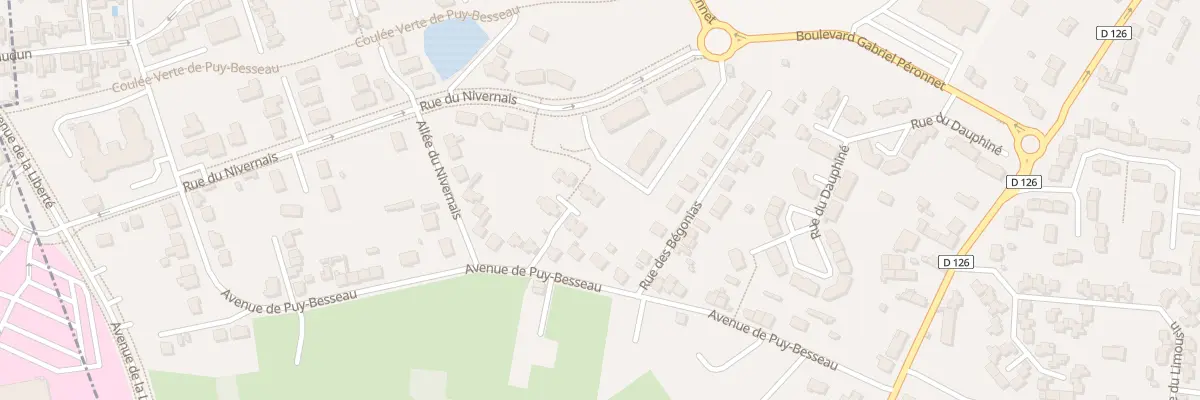 Plan du 8 All du Perigord à Lapalisse