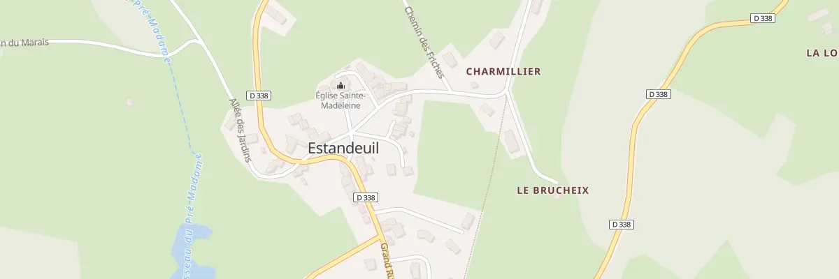 Plan du 5014 Bourg d’Estandeuil à Estandeuil