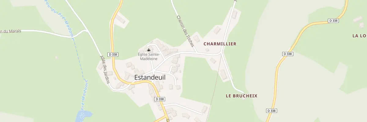 Plan du 5010 Bourg d’Estandeuil à Estandeuil