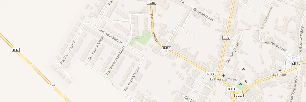 Plan du 23 Rue Henri Barbusse à Thiant
