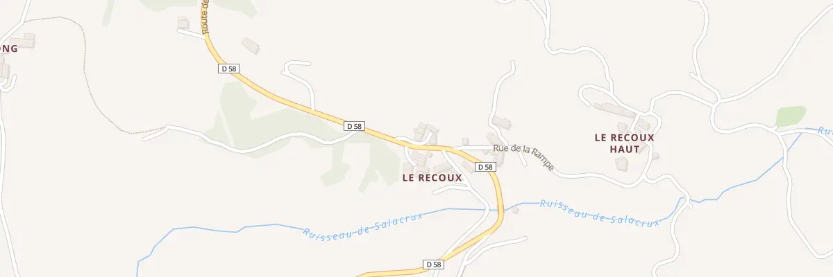 Plan du 5013 Le Recoux Village aux Laubies