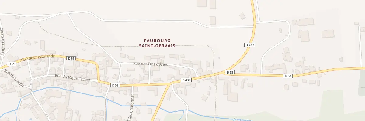 Plan du 10 Rue des Dos d’Ane à Traînel