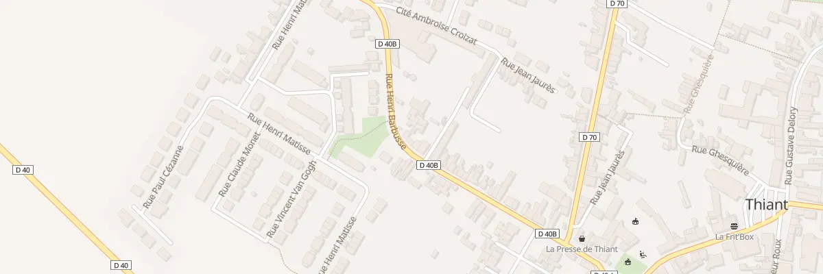 Plan du 62 Rue Henri Barbusse à Thiant