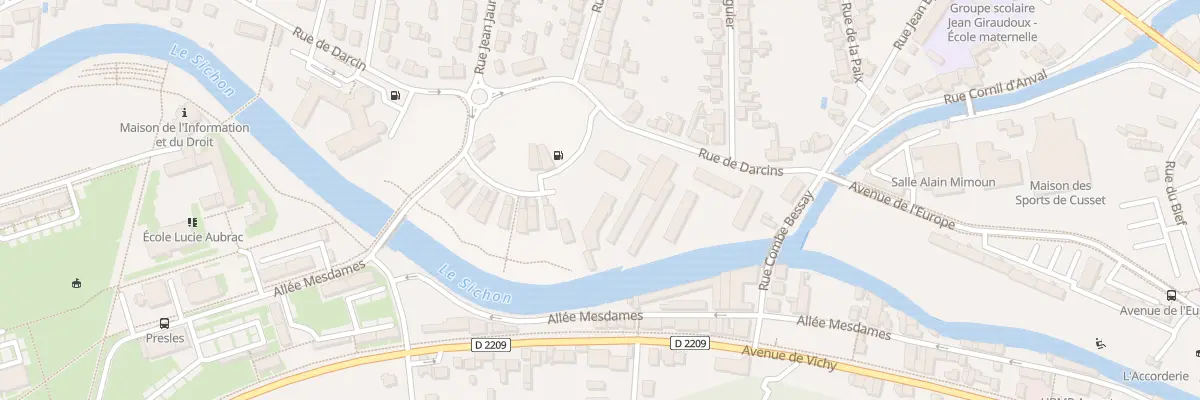 Plan du 21 Rue de Darcin à Cusset