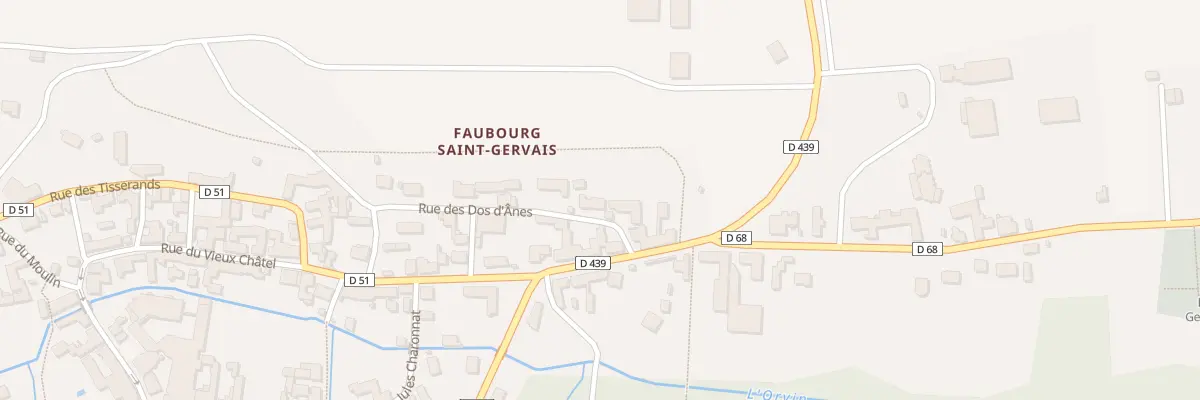 Plan du 8 Rue des Dos d’Ane à Traînel
