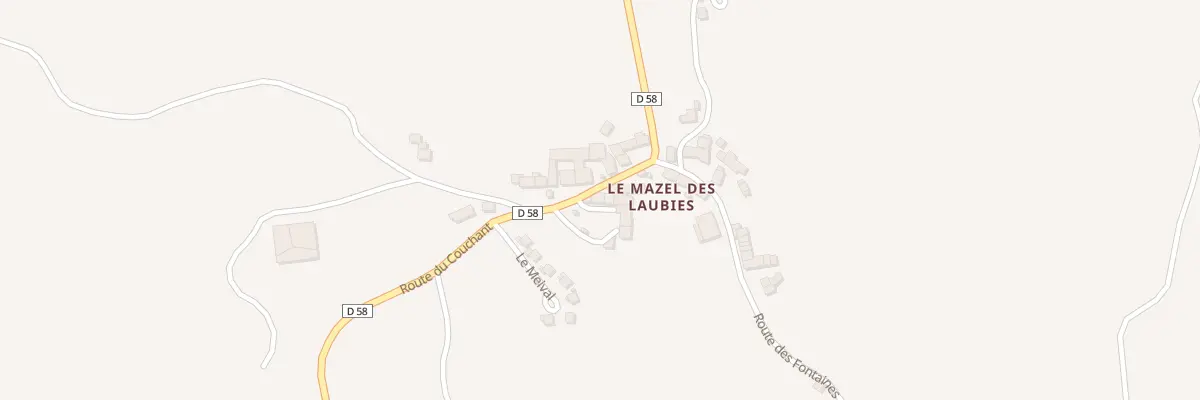 Plan du 5121 Le Mazel Village aux Laubies