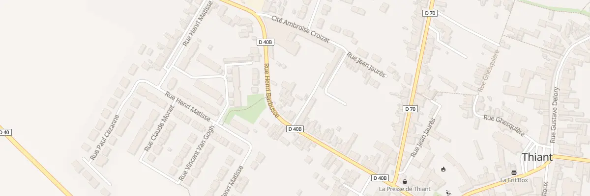Plan du 52 Rue Henri Barbusse à Thiant