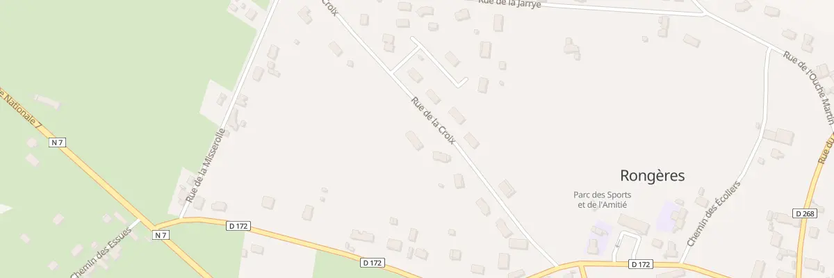 Plan du 11 Rue des Croix à Rongères