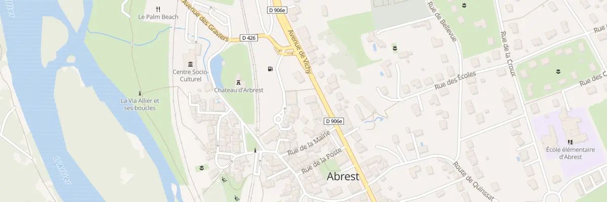 Plan du 17 Av de Vichy à Abrest