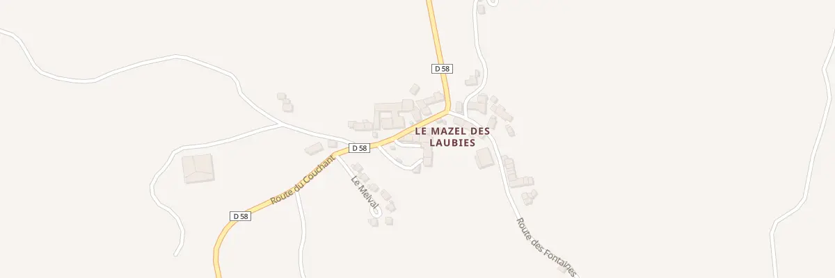 Plan du 5120 Le Mazel Village aux Laubies