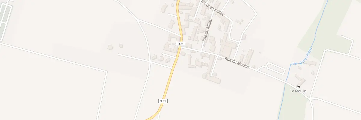 Plan du 1A Rue du Moulin à Champlay
