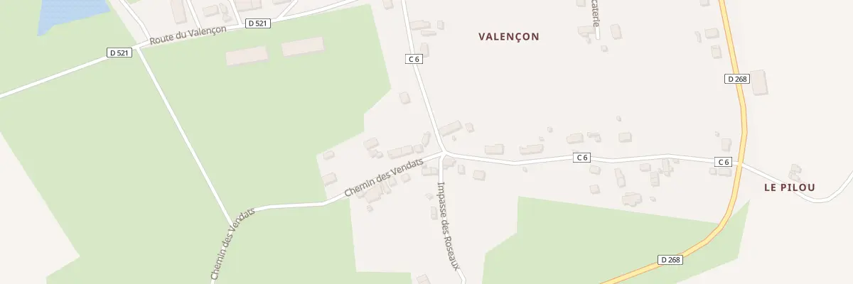 Plan du 2 Che des Vendats à Montoldre
