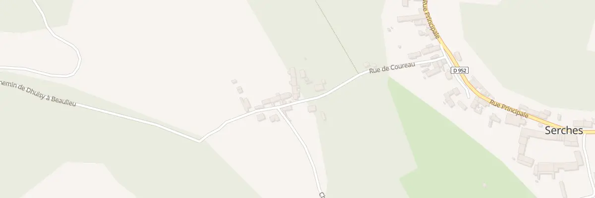Plan du 5 Rue de Coureau à Serches