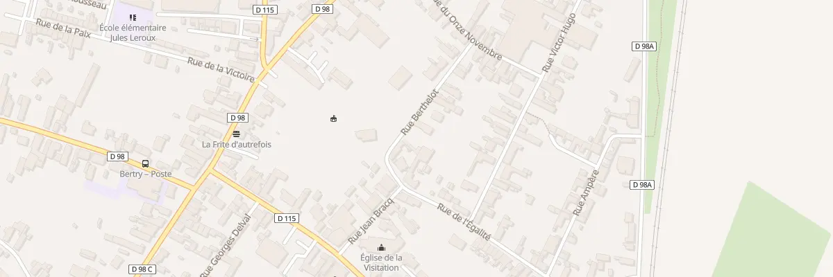 Plan du 6 Rue Berthelot à Bertry