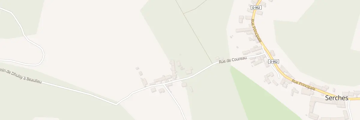 Plan du 11 Rue de Coureau à Serches