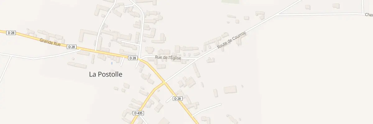 Plan du 3 Rte de Courroy à La Postolle