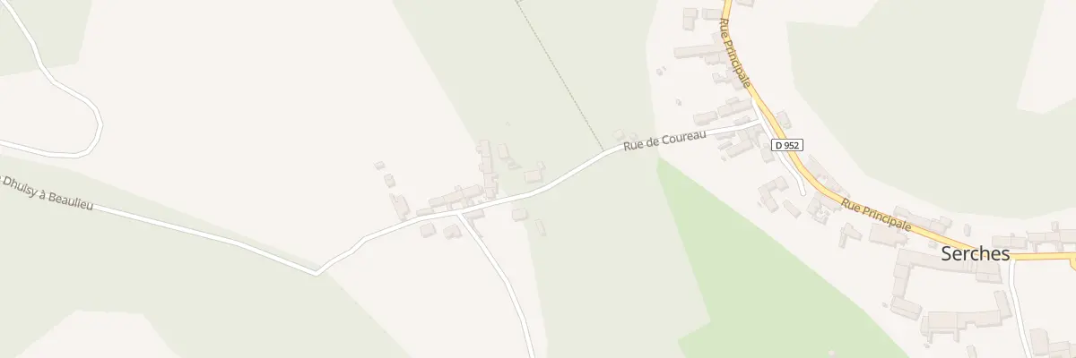 Plan du 3 Rue de Coureau à Serches