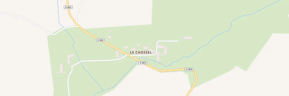 Plan du 10 Le Choisel à Vendières