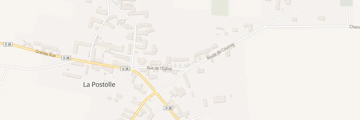 Plan du 9 Rue de l’Eglise à La Postolle
