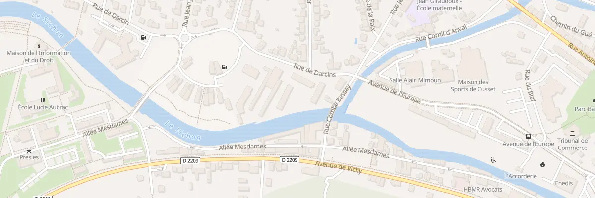 Plan du 3 Rue de Darcin à Cusset