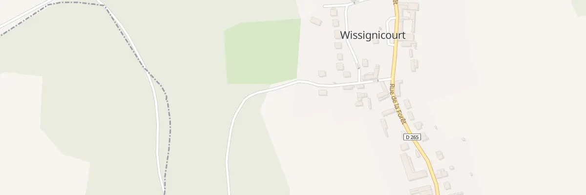 Plan du 7 Rue du Mont de l’Assaut à Wissignicourt