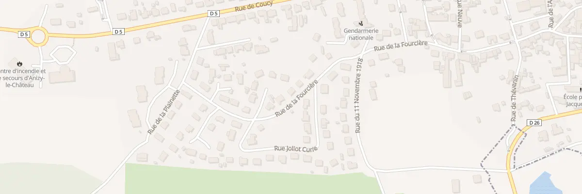 Plan du 20 Rue de la Fourcière à Anizy-le-Grand