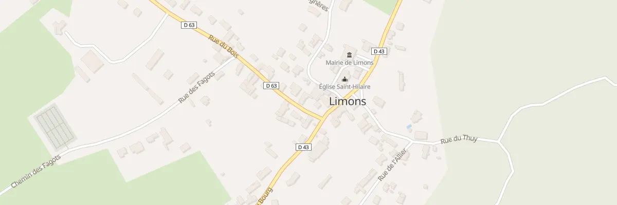 Plan du 2 Rue du Bois à Limons