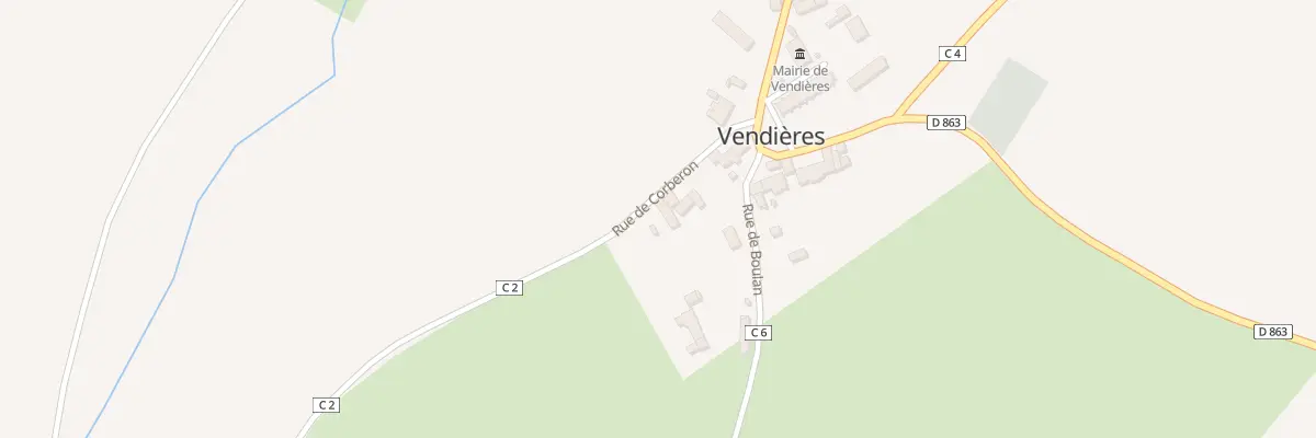 Plan du 7 Rue de Corberon à Vendières