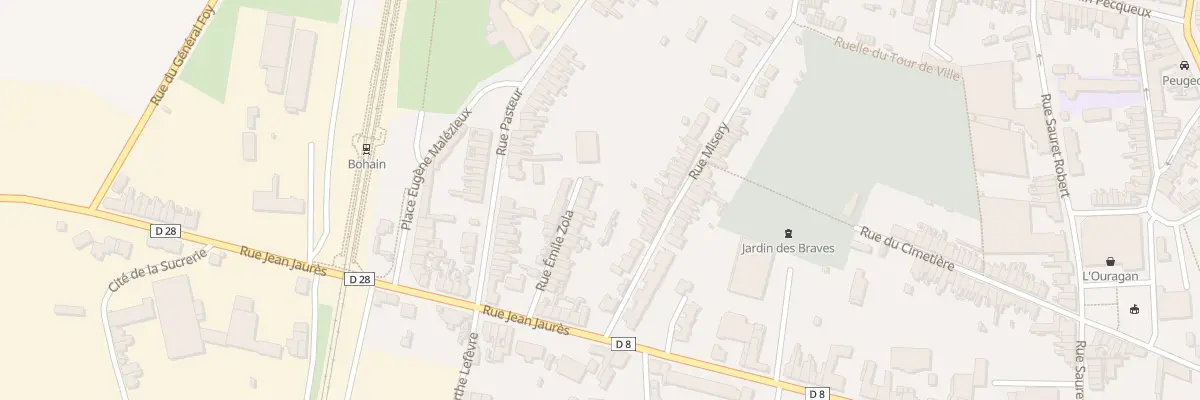 Plan du 30 Rue Emile Zola à Bohain-en-Vermandois