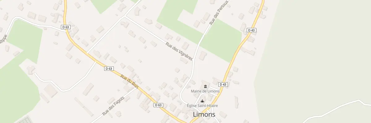 Plan du 1 Rue des Vignères à Limons