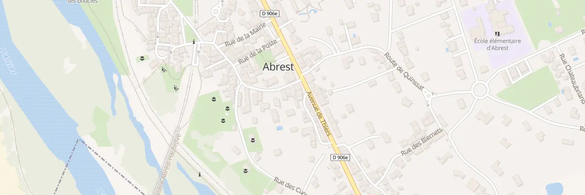 Plan du 3 Rue de la Liberté à Abrest