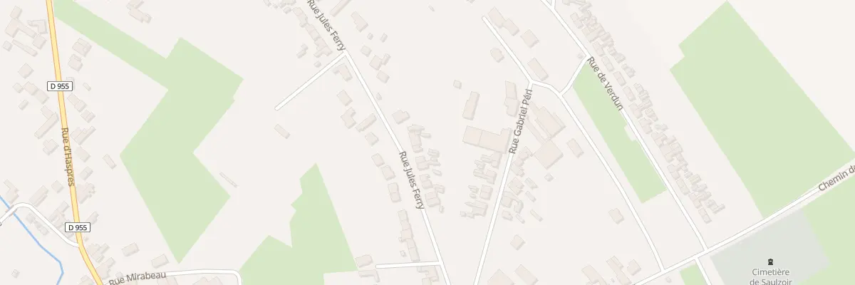 Plan du 16 Rue Jules Ferry à Saulzoir