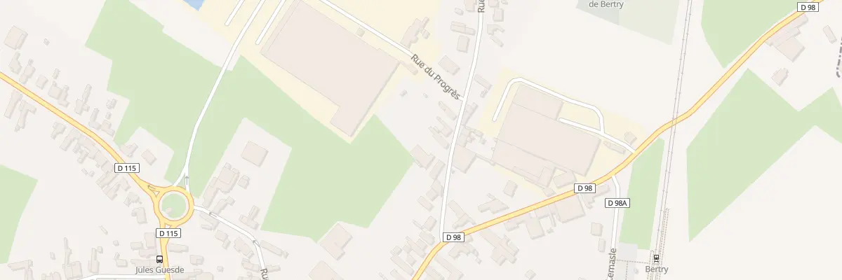 Plan du 7 Rue du Maréchal Leclerc à Bertry