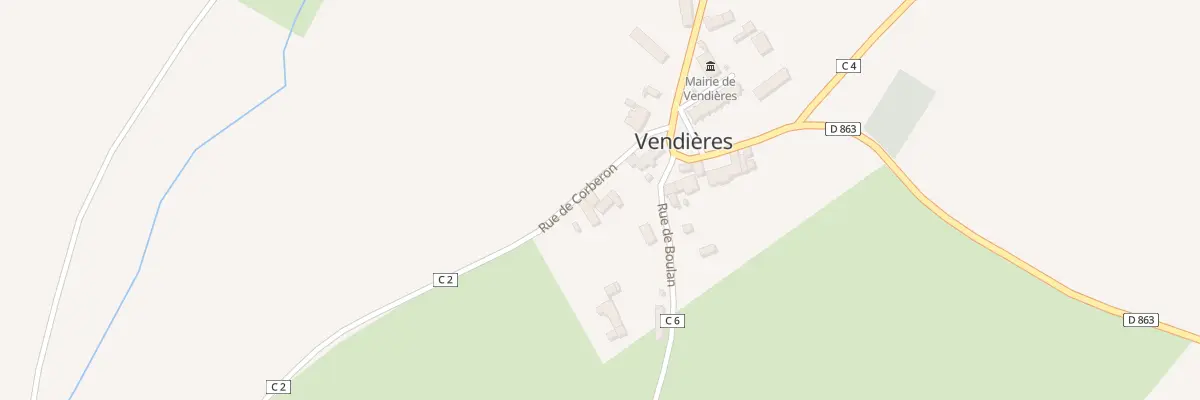 Plan du 5 Rue de Corberon à Vendières
