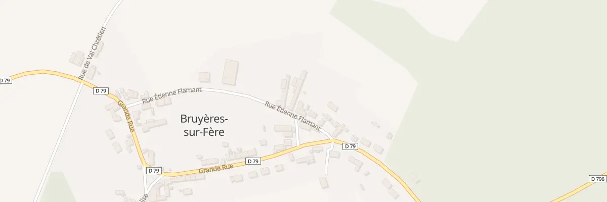 Plan du 11 Rue Etienne Flamant à Bruyères-sur-Fère