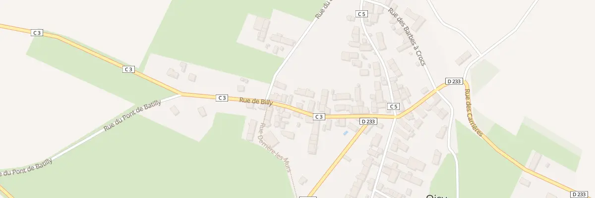Plan du 16 Rue de Billy à Oisy